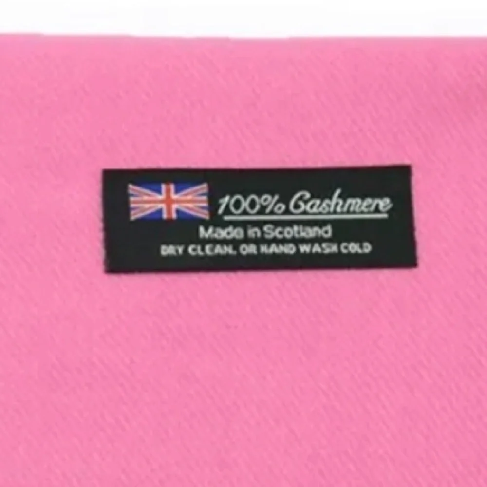 New Medium Pink Cashmere Scarf - Picture 3 of 4